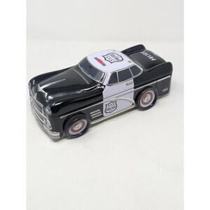 Vtg The Silver Crane Company Limited Retro Black/White Police Car Tin Box
